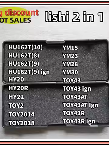lishi 2 in 1 tool YM15 YM23 YM28 YM30 TOY43 TOY43AT TOY43R HU162T(10) HU162T(8) HU162T(9) HY20 HY20R