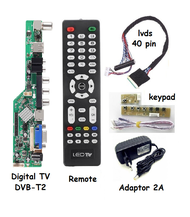 Paket Mesin TV Universal Board Digital DVB T2 Panel Laptop LED 40 pin