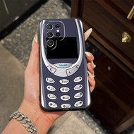 TEMU เคสโทรศัพท์ Nokia 3310 Classic สีดำ เข้ากับ for Samsung for Galaxy S25, S24, S23, S22, S21, S20