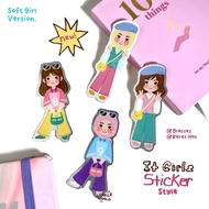 Die Cut It Hologram Sticker Girl Style It Sticker/ Girl Style Hologram Sticker/ Die Cut Sticker/