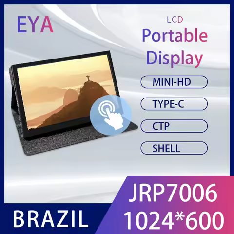 Brazil 7 inch 7" Portable HD Screen Display 1024x600 touch monitor with case for Ras Pi 4 3B+ 3B 2B 