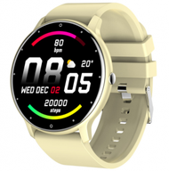 Others - ZL02D智慧手環計步運動手環天氣預報心率血壓消息提醒手錶（黃色）