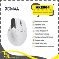 JOMAA MKE604 - Wireless Vertical Ergonomic Mouse - Dual Mode 2.4G Bluetooth