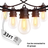 LED Outdoor Waterproof Light S14 String Light เชิงพาณิชย์ปาร์ตี้ไฟปาร์ตี้ไฟสตริงไฟสำหรับลานบ้านวันหย