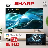 SHARP AQUAS【4TC50JJ5000X】4K Ultra HD 120Hz Gaming 50 inch 50" Google TV  Led TV Smart Netflix Youtub