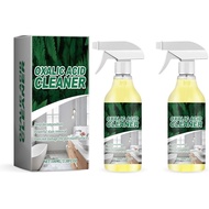2 botol pencuci asid oksalik, 3.4 fl oz/3.38 fl oz, semburan penghilang kotoran bilik mandi pelbagai