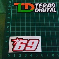 Cutting Sticker 69 6cm Nicky Hayden