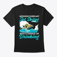 Jet Ski And Drinking Weather Forecast T-Shirt