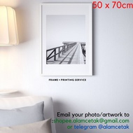 [Including Custom Photo Print Option] 50 x 70cm Ikea Frame Rodalm