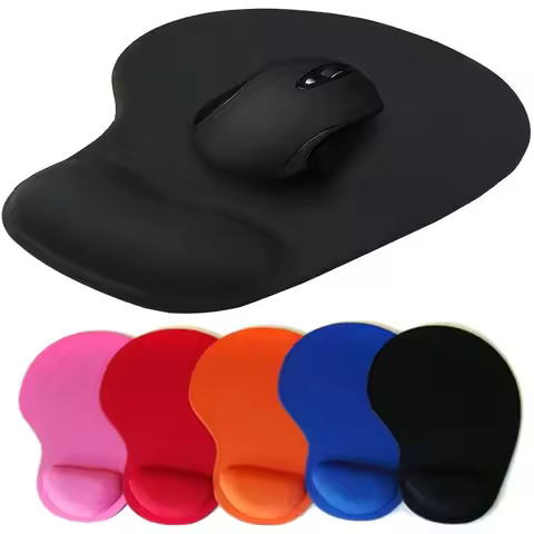Comfortable mouse pad with wrist support, solid-color mouse pad, wrist guard mouse pad, practical mo