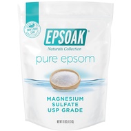 Epsoak Epsom Salt 10 lb. Magnesium Sulfate USP. (Qty. 1 x 10lb. Bags) Resealable Epsom Salt Bulk Bag