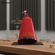 [AbabixaMY] Drumset Cowbell Sturdy Iron Mounted Drum Cowbell Clear Round Tone Music Gear for Percuss