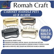 Cabinet handle 63x44 mm PT.HP64 Antique suitcase pull