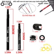 Bicycle fly valve connector - French valve MUQZI