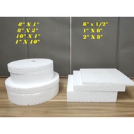 1 INCH | PETAK & BULAT GABUS POLIFOAM POLYSTRENE HANTARAN & KRAFT/ POLYFOAM FOR HANDICRAFTS