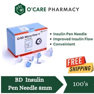 BD Micro Fine Universal Fit Insulin Pen Needle 8MM x 31G (100Pcs)