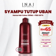 【New Arrival】INAI REPUBLIC Syampu Inai Tutup Uban Halal Size Jumbo (300 ml) Inai Pewarna Rambut Hala