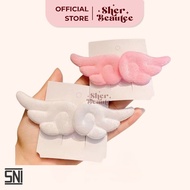 Sherbeautee - A Pair of Angel Wing Hair Clips Bangs Clips Angel Wing Hair Clips Cute Lightweight Hai