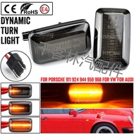 Suitable for Porsche 911 924S 944 Car Side Light LED Running Water Fender Light Side Turn Signal