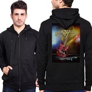 New Eddie Van Halen Guitar EVH Hoodie Jacket Cotton Fleece Material