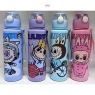HTD Shop 800ml Labubu Water Bottle Kids Sport Drinking Bottle BPA Free