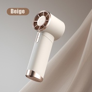 JISULIFE Turbo Fan USB Mini Portable Handheld Fan Rechargeable 100 Gear Mini fan Display LCD