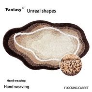 YEYA พรมกำมะหยี่นุ่ม พรมออกแบบกันลื่นในครัวเรือน