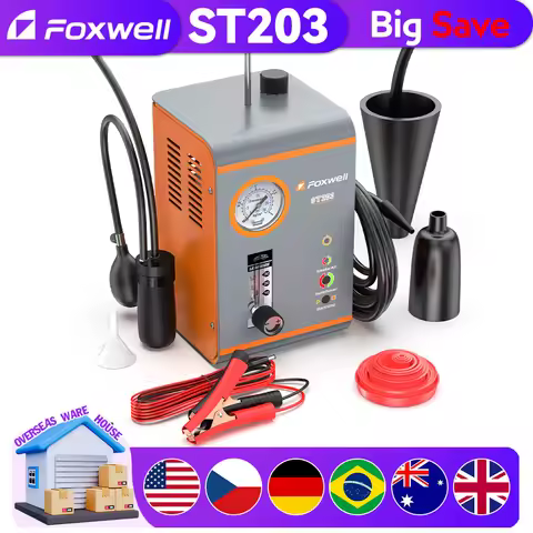 FOXWELL ST203 Automotive EVAP Smoke Machine Diagnostic Vacuum Leak Detector Tool Built-in Air Pump C