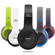 P47 Wireless Bluetooth Headphones Headset P47 Fon Kepala Bluetooth Gaming headphone Wireless Headset