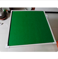 Double Side Folding Mahjong Table - White Frame - Green Table Top (Mahjong Table) / Foldable Mahjong table