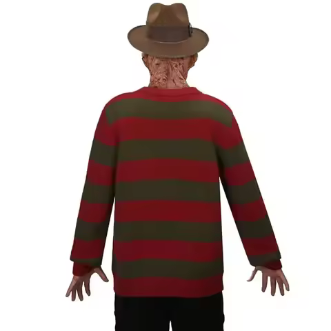 Takerlama Freddy Halloween cosplay costume red sweater Krueger horror movie theme party Carnival top