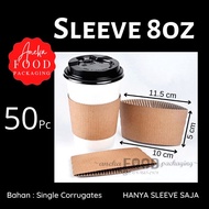 Sleeve paper cup 8oz/ 8oz coffee cup jacket cover