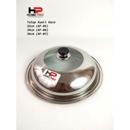 Home Pro Crock Pot Lid Wok Pan Stainless Steel Glass