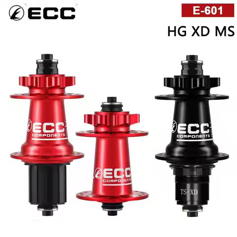 ECC MTB Bicycle Hub Aluminum Alloy 6 Claw 36 Teeth 4 Bearings Ultra Lubricant 32H J-Spoke Freehub Bi