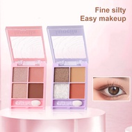 Four-color Eye Shadow Plate Glittering Pearl Waterproof Eye Shadow
