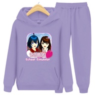 Sakura SCHOOL SIMULATOR Hoodie Sweater Suit/1Set Kids Sweater/Size S (4-6Yrs) M (7-9Yrs) XL(10-14Yrs)