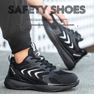 Ready Stock Safety Shoes Men's Breathable Work Shoes Anti-Made Women's Construction Site Safety Shoe