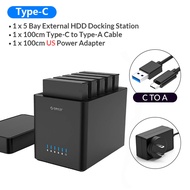 ORICO DS Series 5 Bay 3.5นิ้ว USB Hard Drive Enclosure Magnetic-Type SATA To USB 3.0 HDD Case พร้อม12V6.5A Power