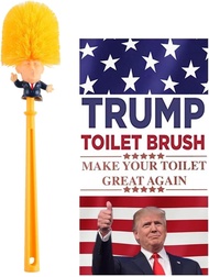 Trump Toilet Brush Funny Gifts Toilet Cleaner Make Your Toilet Great Again Yellow