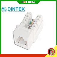 Hotdeal Dintek 1305-03030 Cat.5e Horizontal unshielded T568A/B Keystone Jack Electronic Tools Akseso