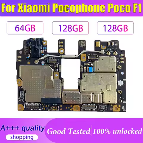 100% Original Motherboard For Xiaomi Poco F1 Mainboard With Full Chips Unlocked Logic Board For Poco