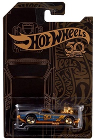 Hot Wheels 2018 50th Anniversary Black and Gold Series - Rodger Dodger (Card have crease)