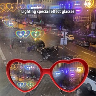 Black Technology Valentine's Day Gift Love Light Special Effect Glasses Sunglasses Creative Glasses