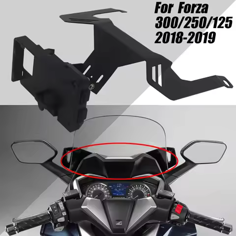 For HONDA FORZA 125 250 300 Navigation Phone Mount Bracket FORZA125 FORZA250 FORZA300 2017-2020 CNC 