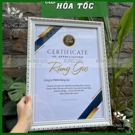 A3 certificate frame, WHITE model, STARLESS FRAME (to fit 30x42cm certificate), real photo, certific