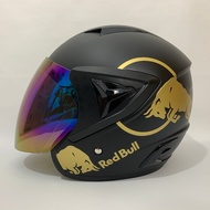 BXP JP13 Redbul Helmet (Gold) Matte Black - Adult SNI Helmet