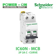 IC60N - miniature circuit breaker - 2P - C curve by Schneider Electric