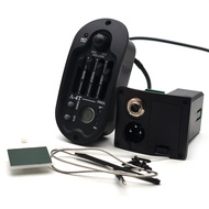 A-4T Elliptical Quad Guitar Pickup Acoustic Acoustic Guitar EQ Equalizer Piezoelectric Pickup Rubber