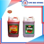 DELMONTE Extra Hot Chili Sauce | Tomato Sauce Gallon - Lombok Spicy Sauce 5.5 Kg