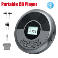 Bluetooth CD Player Portable Rechargeable Discman with Speakers & Headphones Walkman MP3 Player with